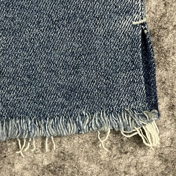 7 For All Mankind Luxe Vintage Ultra High Rise Slim Kick Jeans 25 Button Fly - Picture 11 of 17